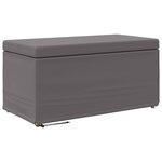 vidaXL Tabouret Gris Cuir Synthétique et Bois Composite