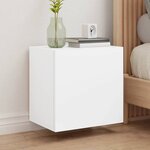 vidaXL Meuble TV mural blanc 40 5x30x40 cm bois d'ingénierie