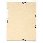 Chemise 3 rabats à élastiques carte lustrée 400g/m2 - A4 - Ivoire EXACOMPTA