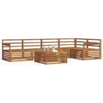 vidaXL Ensemble de canapés d'extérieur 6 pc Naturel