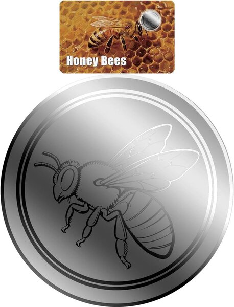 Monnaie HONEY BEES 1/1000 Oz Platine 12$ Liberia 2026