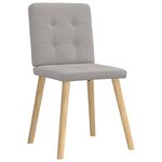 vidaXL Chaises à manger lot de 6 gris nuage tissu