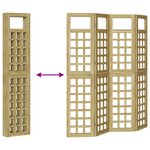Écran de confidentialité extérieur vidaXL 4 panneaux Bois traité Pin