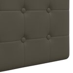 vidaXL Tête de lit suspendue Avec lumière LED Gris Simili cuir