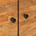 vidaXL Ensembles de salle de bain 2 Pièces Naturel Bois de mangue massif