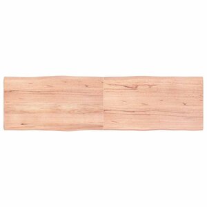 vidaXL Dessus de table bois massif traité bordure assortie