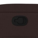 vidaXL Fauteuil inclinable Marron foncé Tissu