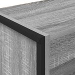 vidaXL Bibliothèque Gris Sonoma 80 x 30 x 155 cm Bois d'ingénierie
