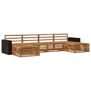 vidaXL Ensemble de canapés d'extérieur 6 pc Bois d'Acacia Massif