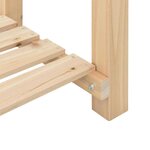 vidaXL Cache-pot de jardin avec étagère Beige 45 x 45 x 76.5 cm