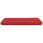 vidaXL Coussins de siège 4 Pièces Rouge 40 x 40 x 3 cm tissu