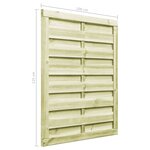 vidaXL Portillon Bois de pin imprégné 100x125 cm Vert
