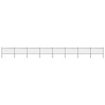 vidaXL Clôture de jardin avec dessus en lance Acier 13 6 x 1 m Noir