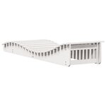 vidaXL Chaises longues lot de 2 blanc 205x60x31 5cm bois massif de pin