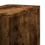 vidaXL Étagère d'angle murale chêne fumé bois d'ingénierie