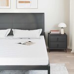 vidaXL Matelas Blanc 200 x 200 cm Tissu jacquard