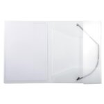 Chemise à élastiques 3 rabats polypropylène translucide Krea Cover - A4 - Incolore EXACOMPTA