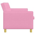 vidaXL Canapé-lit escamotable Rose Tissu