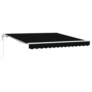 vidaXL Auvent rétractable électrique Noir 300 x 250 cm