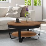 vidaXL Table basse 65x65x32 cm Bois d'acacia solide