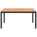 vidaXL Ensemble à manger de jardin 5 Pièces noir et marron