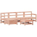 vidaXL Salon de jardin 6 Pièces bois massif sapin de douglas