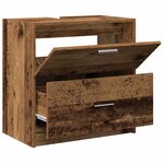 vidaXL Meuble Sous Évier Bois Ancien 59 x 37 x 59 cm Bois d'ingénierie