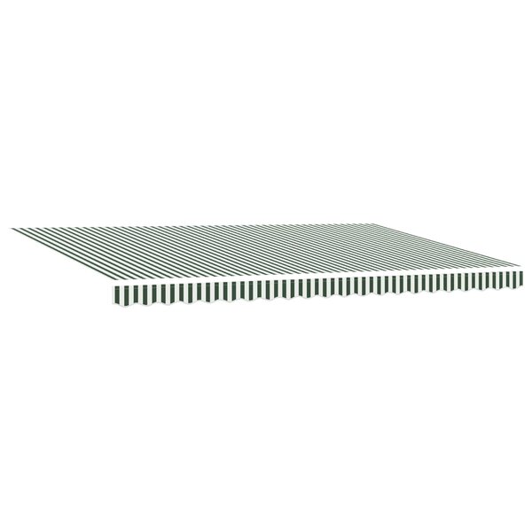 vidaXL Auvent Rétractable Vert et blanc 500 × 300 cm