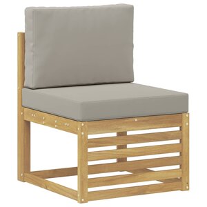 vidaXL Sofa de milieu extérieur Bois d'Acacia Massif Blanc