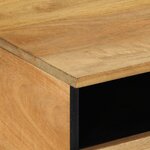 vidaXL Table basse marron 80x54x40 cm bois massif de manguier
