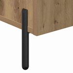 vidaXL Buffet chêne artisanal 90 x 34 x 80 cm Bois d'ingénierie