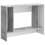vidaXL Table console Gris Béton 101 x 29 x 74 cm Bois d’ingénierie