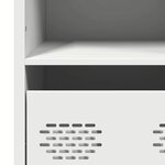 vidaXL Buffet haut blanc 68x39x103 5 cm acier