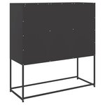 vidaXL Buffet haut noir 100 5x39x107 cm acier