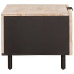 vidaXL Table basse Blanc 80 x 50 x 40 cm Bois de mangue massif
