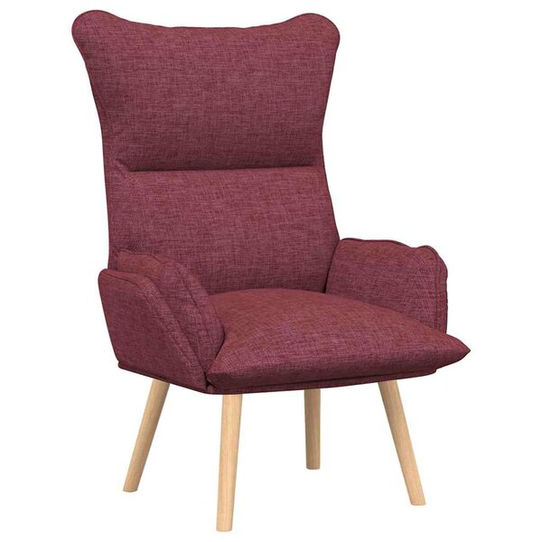 vidaXL fauteuil Bordeaux 69 x 74 x 93 cm Tissu et Contreplaqué