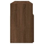 vidaXL Meuble TV avec lumières LED Chêne marron 120x30x50 cm