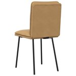 vidaXL Chaises à manger lot de 2 Marron Velours