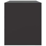 vidaXL Meuble TV noir 67x39x44 cm acier