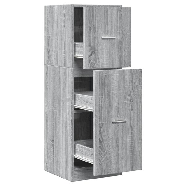 vidaXL Armoire apothicaire sonoma gris 40x41x118 cm bois d'ingénierie