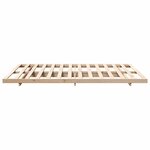vidaXL Cadre de lit surélevé Marron 160 x 210 cm Bois massif en pin