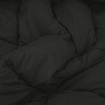 vidaXL Duvet d'été simple Noir 220 x 135 cm Microfibre