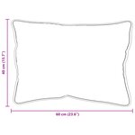 vidaXL Oreiller Blanc Mélange de 105gsm 50  coton et 50  polyester
