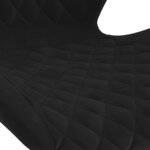 vidaXL Tabourets de bar lot de 2 noir velours