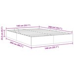 vidaXL Cadre de lit ottoman avec stockage Noir 140 x 200 cm Velours
