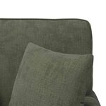 vidaXL Chaise lounge avec jupe avec coussin Vert 157 x 91 x 91 cm ARES