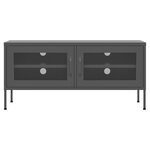 vidaXL Meuble TV Anthracite 105x35x50 cm Acier