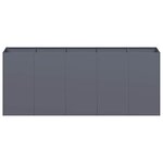 vidaXL Jardinière anthracite 200x40x80 cm acier laminé à froid
