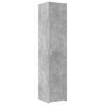 vidaXL Armoire de rangement mince gris béton 40x42 5x225 cm