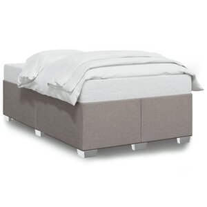 vidaXL Cadre de lit sans matelas taupe 120x190 cm tissu